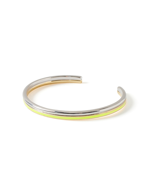 Bicolor bangle lime green		