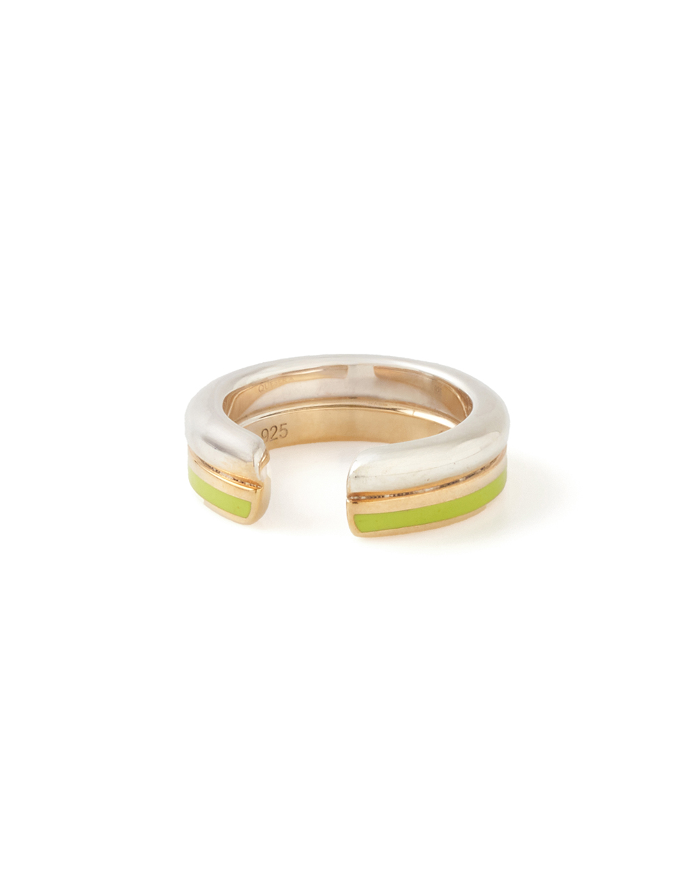 Bicolor cuff lime green 詳細画像 Silver/Gold 2