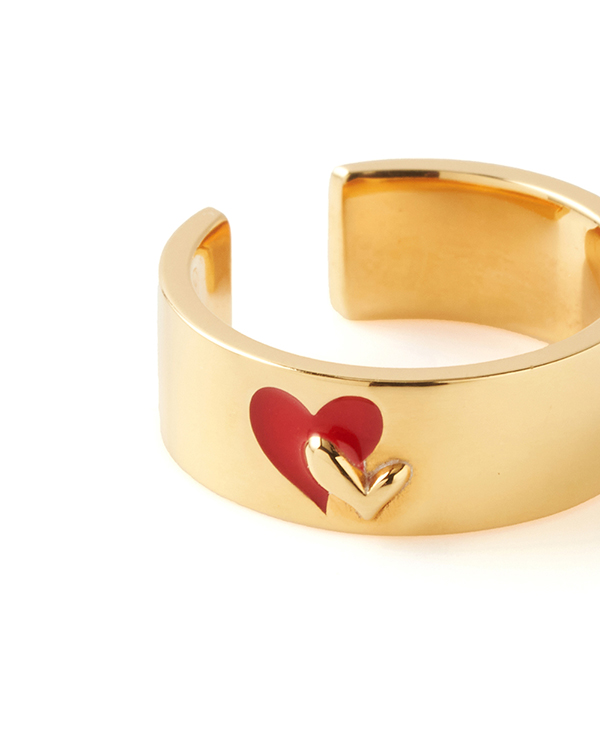 Twin hearts cuff gold 詳細画像