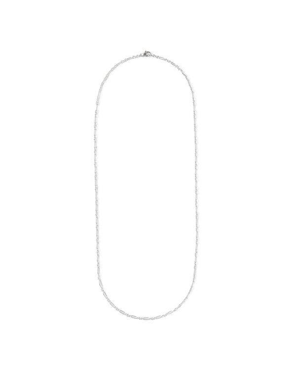 Long & short silver necklace
