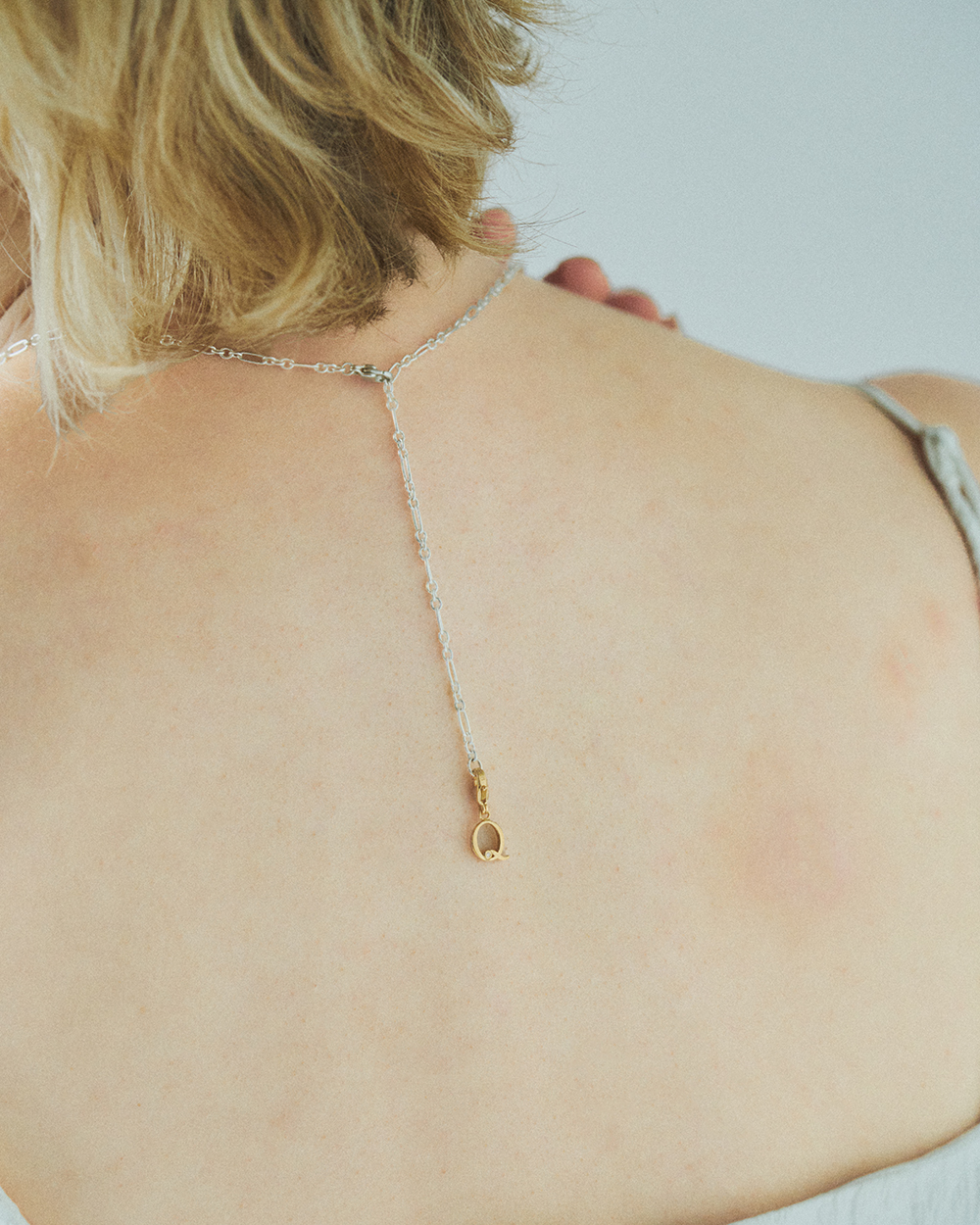 Long & short silver necklace 詳細画像 Silver 5