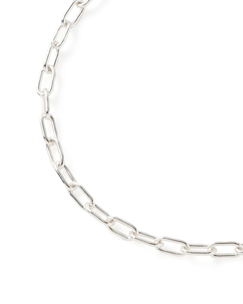 Curb chain silver bracelet 詳細画像 Silver 1