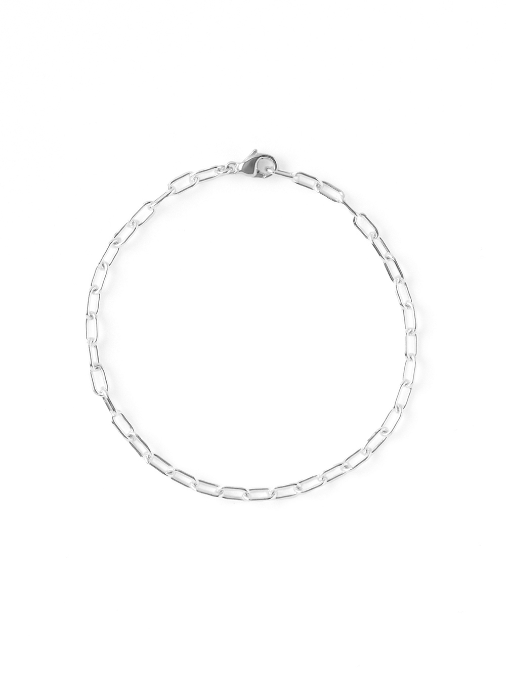 Curb chain silver bracelet 詳細画像 Silver 1