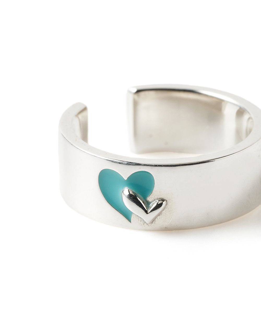 Twin hearts cuff silver 詳細画像 Silver 1