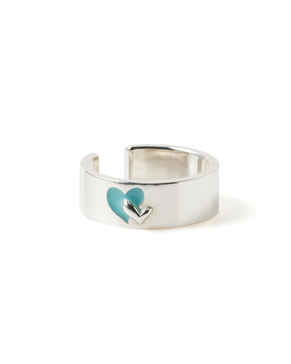 Twin hearts cuff silver 詳細画像 Silver 1