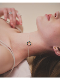 Two way color necklace green 詳細画像