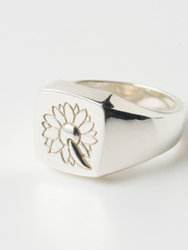 Signet ring (sun flower) 詳細画像