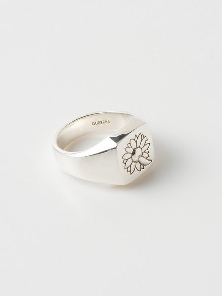 Signet ring (sun flower) 詳細画像 Silver 4