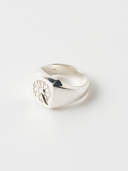 Signet ring (sun flower) 詳細画像 Silver 1