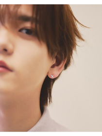 Twin hearts pierced earrings 詳細画像