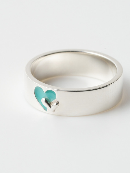 Twin hearts pinky ring silver 詳細画像 Silver 2
